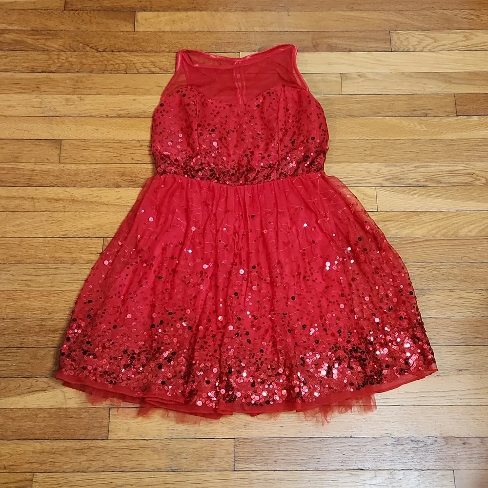 Rue21 Womens Red Sequin Dress Size XL - Picture 3 of 10